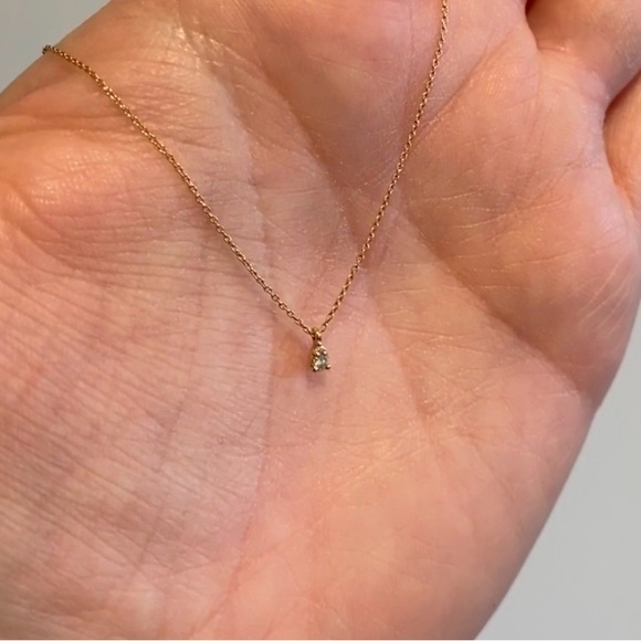 Dana Rebecca Designs DRD Sophia Ryan Diamond Teardrop Necklace in 14k Rose Gold - Picture 3 of 6